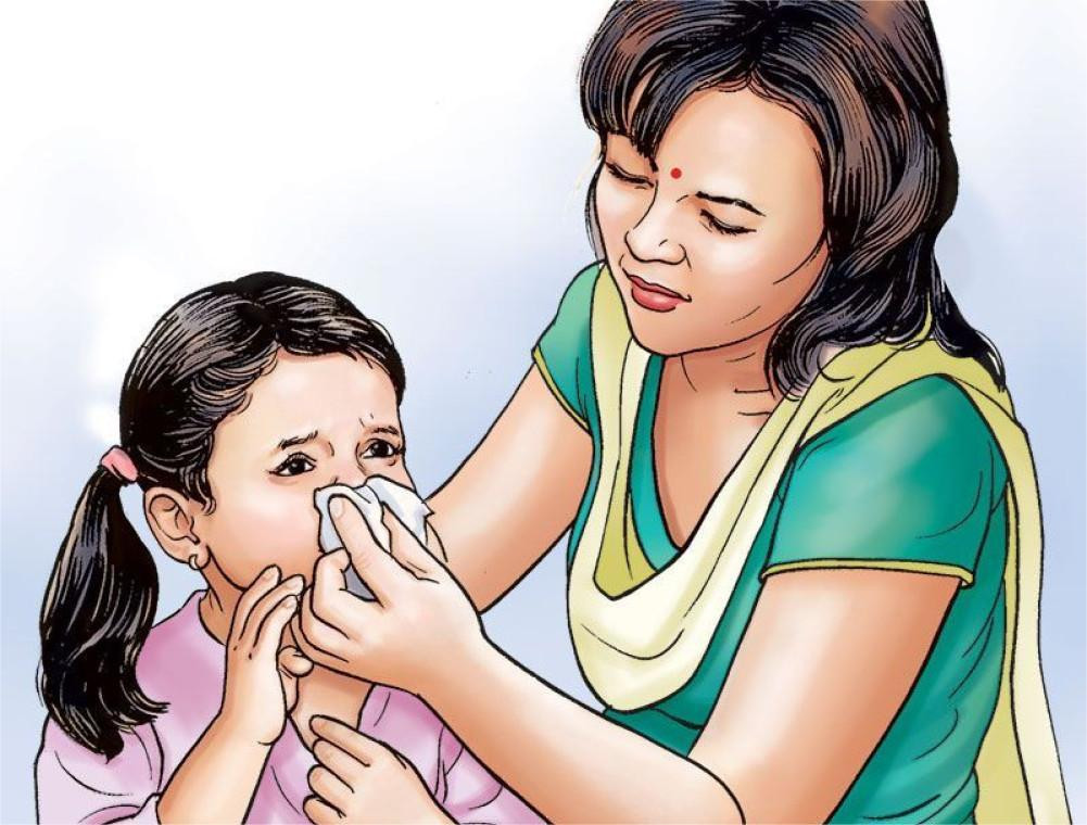 The extreme cold has led to an increase in asthma and cold-cough patients.